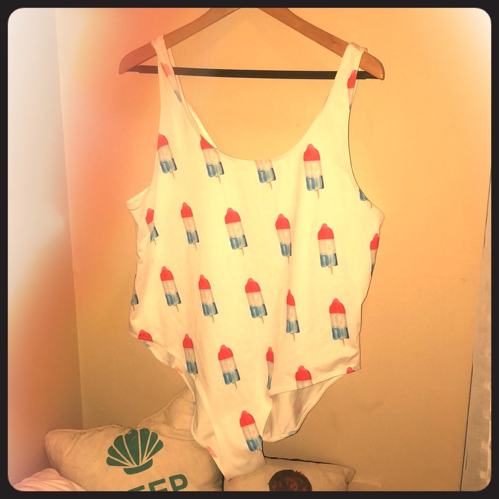 F21 firecracker bodysuit